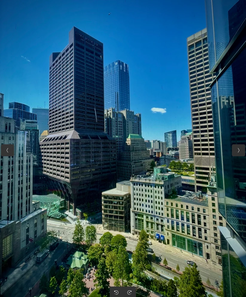 Boston urban skyline